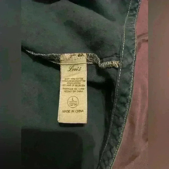 Levi’s umbre denim girls shirt size large  (12-14) - Picture 3 of 7